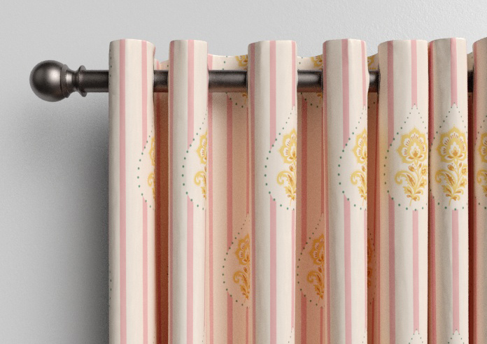 Petal & Block Bolli Stripe, Marigold - Made to Measure Curtains - Image 12